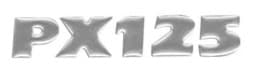 Zeige Details für Aufkleber chrom „PX125“ Vespa PX125, 126 × 23 mm Bild von Aufkleber chrom „PX125“ Vespa PX125, 126 × 23 mm