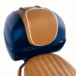 Zeige Details für Echtleder-Rückenpolster Vespa Primavera/Sprint "Luxury-Line", braun Bild von Echtleder-Rückenpolster Vespa Primavera/Sprint "Luxury-Line", braun