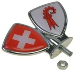 Zeige Details für Schutzblech-Emblem/Zierwappen Basel Land Bild von Schutzblech-Emblem/Zierwappen Basel Land