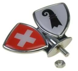 Zeige Details für Schutzblech-Emblem/Zierwappen Basel Stadt Bild von Schutzblech-Emblem/Zierwappen Basel Stadt