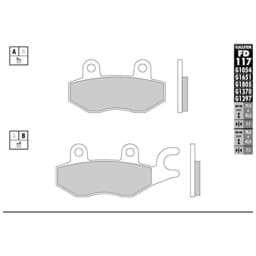 Zeige Details für Scheibenbremsbeläge Galfer Semi-Metal (Paar) Bild von Scheibenbremsbeläge Galfer Semi-Metal (Paar)