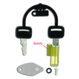 Zeige Details für Schloss für Gabel Piaggio Ciao, komplett (6mm Kammbreite) Bild von Schloss für Gabel Piaggio Ciao, komplett (6mm Kammbreite)