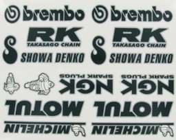 Zeige Details für Sponsor Aufkleberkit Brembo, 24 x 18cm Bild von Sponsor Aufkleberkit Brembo, 24 x 18cm