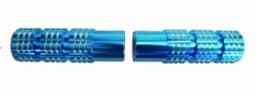Zeige Details für Fussrastenset auf Tretlagerachse, Alu blau Bild von Fussrastenset auf Tretlagerachse, Alu blau