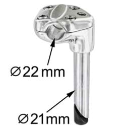 Zeige Details für Lenkervorbau 21mm, mit 4 Schrauben Bild von Lenkervorbau 21mm, mit 4 Schrauben