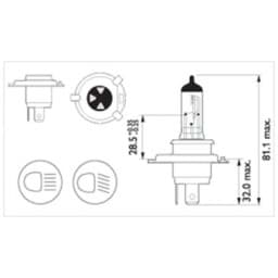 Zeige Details für Scheinwerferbirne 12V/60-55W, H4, Sockel PK22S, weiss, Philips Xtremvision Bild von Scheinwerferbirne 12V/60-55W, H4, Sockel PK22S, weiss, Philips Xtremvision