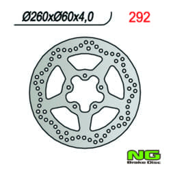 Zeige Details für Bremsscheibe NG Brake Disc 260/60/4mm, 5 Loch Bild von Bremsscheibe NG Brake Disc 260/60/4mm, 5 Loch