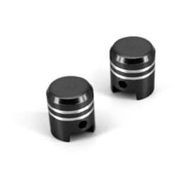 Zeige Details für Ventilkappen TNT "Kolben", schwarz (2 Stück) Bild von Ventilkappen TNT "Kolben", schwarz (2 Stück)