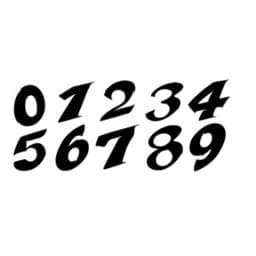 Zeige Details für Kleber Zahl, 9cm hoch, schwarz (pro Zahl) Bild von Kleber Zahl, 9cm hoch, schwarz (pro Zahl)