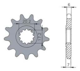 Zeige Details für Ritzel AM6, 15 Zähne / 420 Bild von Ritzel AM6, 15 Zähne / 420