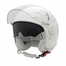 Zeige Details für Jethelm Vespa VJ, Farbe Weiss Justin Bieber Bild von Jethelm Vespa VJ, Farbe Weiss Justin Bieber