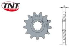 Zeige Details für Ritzel AM6, 12 Zähne / 420 Bild von Ritzel AM6, 12 Zähne / 420