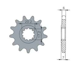 Zeige Details für Ritzel AM6, 10 Zähne / 420 Bild von Ritzel AM6, 10 Zähne / 420