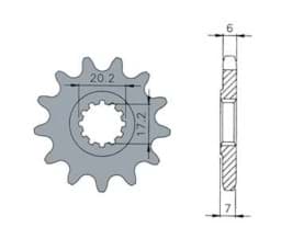 Zeige Details für Ritzel AM6, 11 Zähne / 420 Bild von Ritzel AM6, 11 Zähne / 420