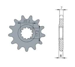 Zeige Details für Ritzel AM6, 11 Zähne / 428 Bild von Ritzel AM6, 11 Zähne / 428