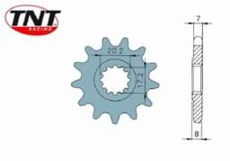 Zeige Details für Ritzel AM6, 13 Zähne / 428 Bild von Ritzel AM6, 13 Zähne / 428
