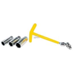 Zeige Details für Kerzenschlüssel T, mit Gelenk, 16/18/21mm, Länge 260mm Bild von Kerzenschlüssel T, mit Gelenk, 16/18/21mm, Länge 260mm