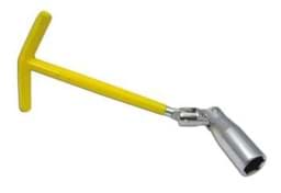 Zeige Details für Kerzenschlüssel T, mit Gelenk, 16mm, Länge 230mm Bild von Kerzenschlüssel T, mit Gelenk, 16mm, Länge 230mm