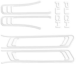 Zeige Details für Aufklebersatz Rahmen Puch, weiss Bild von Aufklebersatz Rahmen Puch, weiss