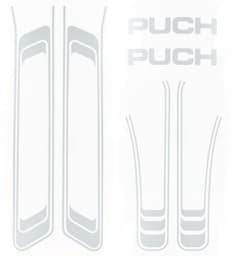 Zeige Details für Aufklebersatz Rahmen Puch, grau Bild von Aufklebersatz Rahmen Puch, grau