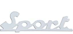 Zeige Details für Emblem Sport", chrom, 75 x 20.5mm" Bild von Emblem Sport", chrom, 75 x 20.5mm"