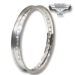 Zeige Details für Felge 16 x 1.4" (51mm), 36 Loch (6.5mm), chrom Bild von Felge 16 x 1.4" (51mm), 36 Loch (6.5mm), chrom