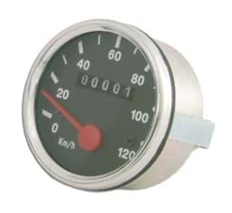 Zeige Details für Tachokopf 60mm, 120 km/h, Universal, mit VDO-Anschluss Bild von Tachokopf 60mm, 120 km/h, Universal, mit VDO-Anschluss