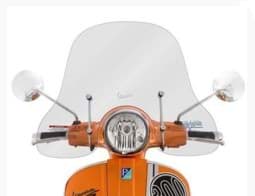 Zeige Details für Windschutzscheibe Piaggio Vespa GT/GTS 125/200/250/300, halbhoch, klar, Original Bild von Windschutzscheibe Piaggio Vespa GT/GTS 125/200/250/300, halbhoch, klar, Original