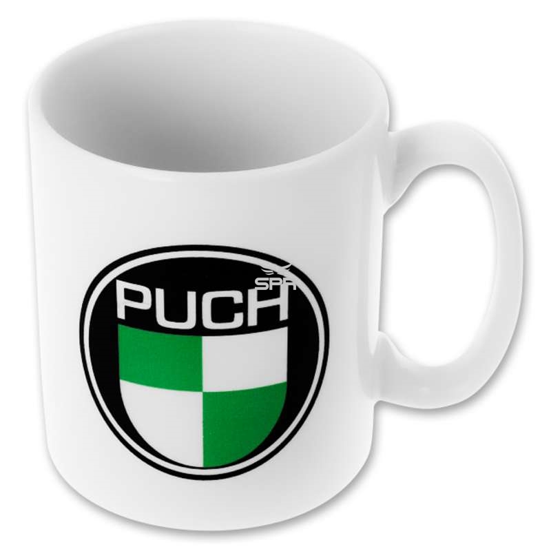 Bild von Tasse Puch, weiss/grün