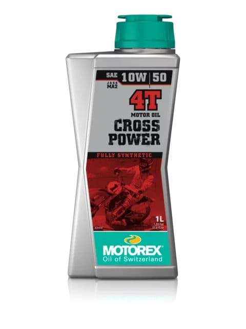 Bild von Motorex Cross Power 4T, SAE 10W/50, Fully Synthetic, 1 Liter