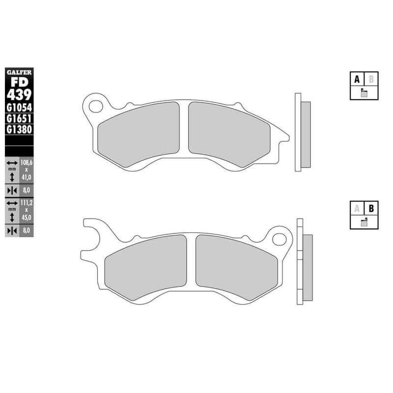 Bild von Scheibenbremsbeläge Galfer Standard (Paar)