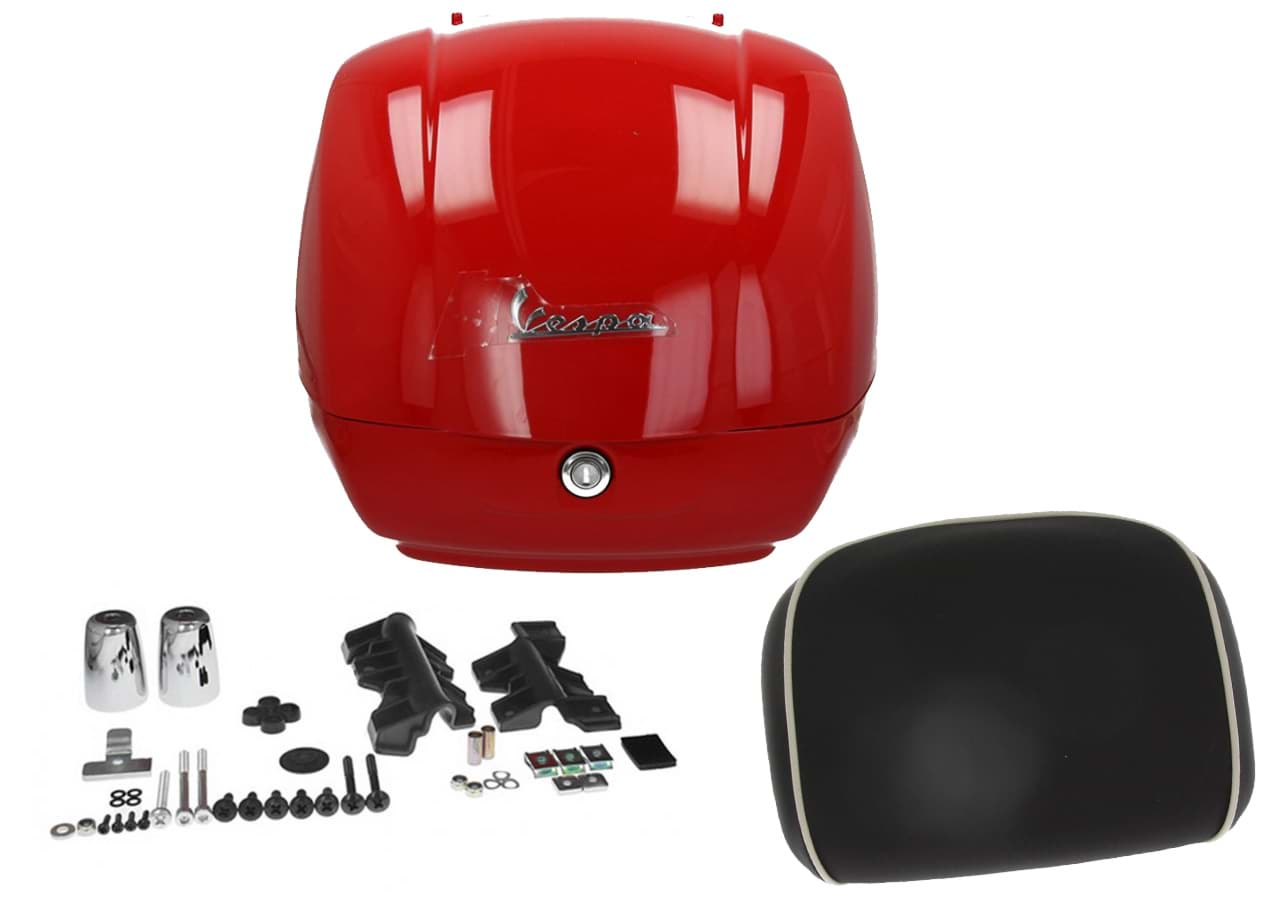 Bild von Top-Case Piaggio Vespa GTS 125/300 Super RST (ab 2022), Farbe Rosso Corraggioso R7