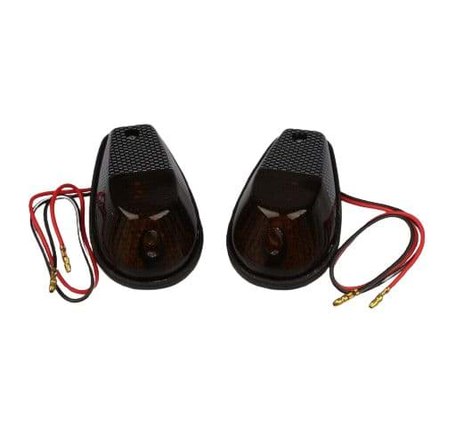 Bild von Blinker Carbon-Look 12V/23W, Glas Carbon-Look, zum Schrauben (Paar)