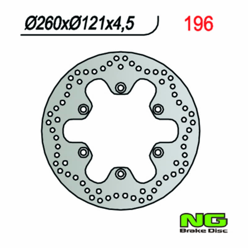 Bild von Bremsscheibe NG Brake Disc 260/121/4.5mm, 6 Loch