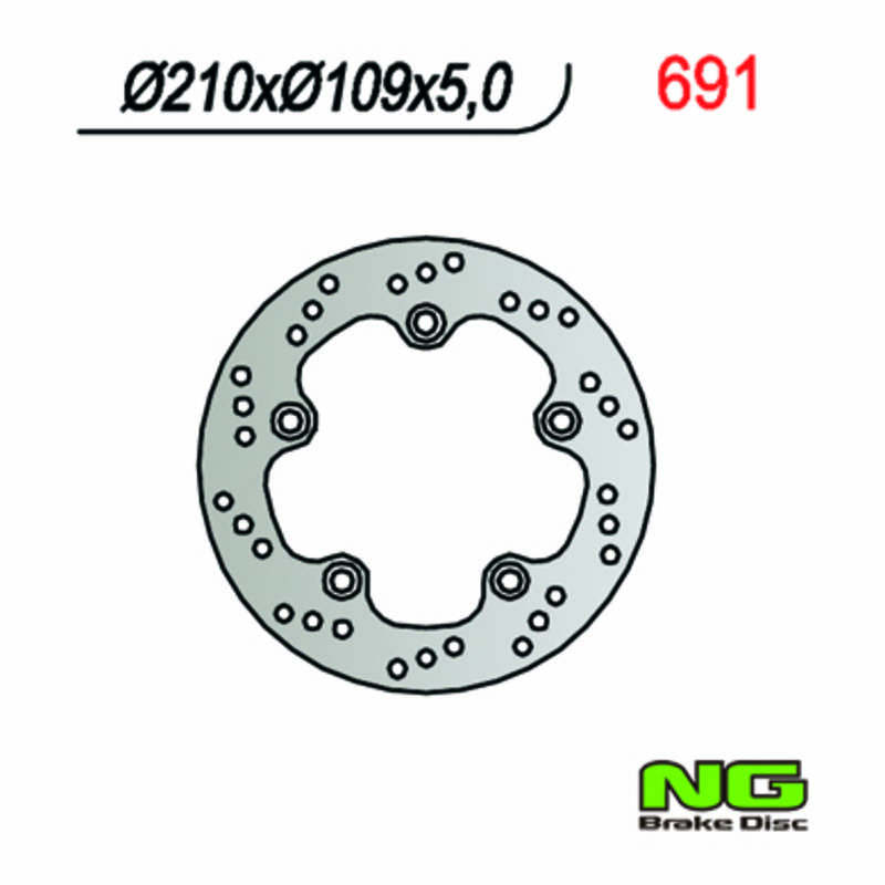 Bild von Bremsscheibe NG Brake Disc 210/109/5mm, 5 Loch