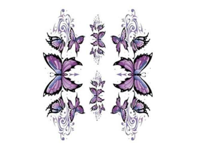 Bild von Sticker "Violette Schmetterlinge", 15 x 20cm