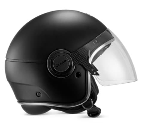 Bild von Jethelm Vespa Argentario, Nero Convinto Opaco (Schwarz matt)