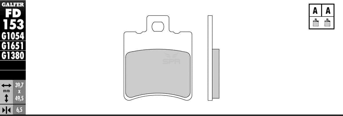 Bild von Scheibenbremsbeläge Galfer Standard (Paar)