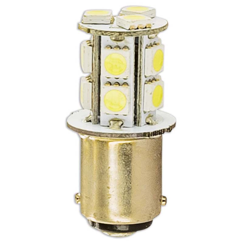 Immagine di Lampadina LED 6V, bianca, attacco BA15d (13 LED)