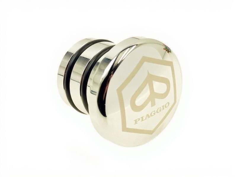 Bild von Tankdeckel Piaggio Ciao, mit Piaggio-Logo, verchromt