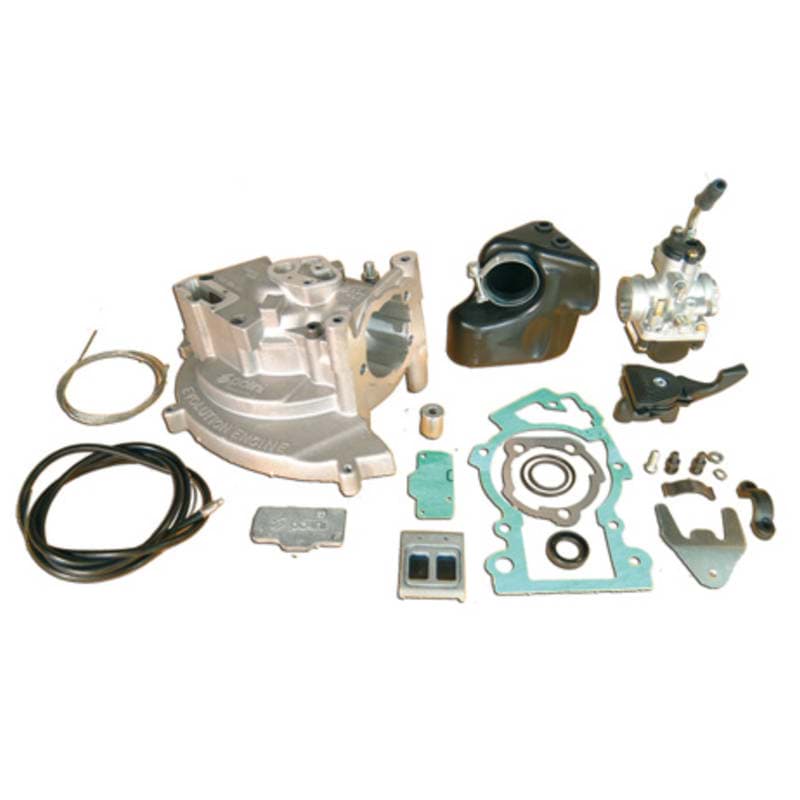 Renngehäuse Polini Evolution-Engine, inkl. Vergaser/Luftfilter