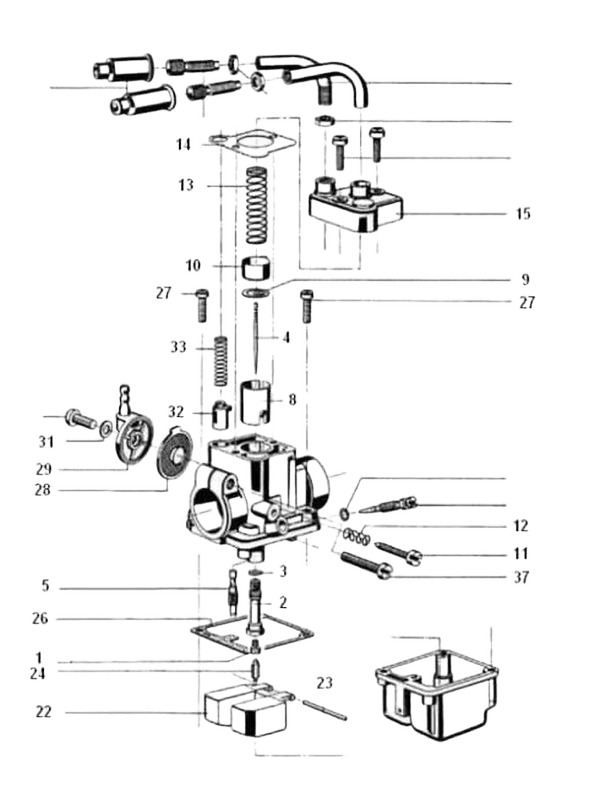 Ersatzteil zu Bing-Vergaser Typ 18/10/106