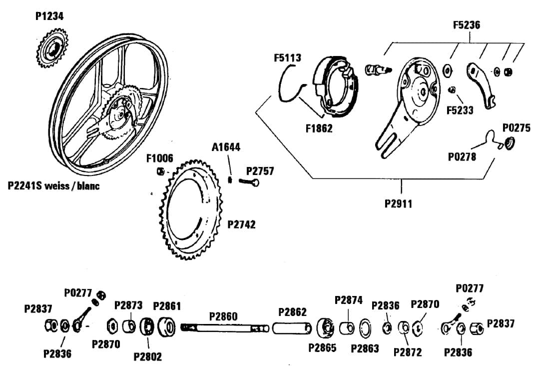 Hinterrad - Bremse h.