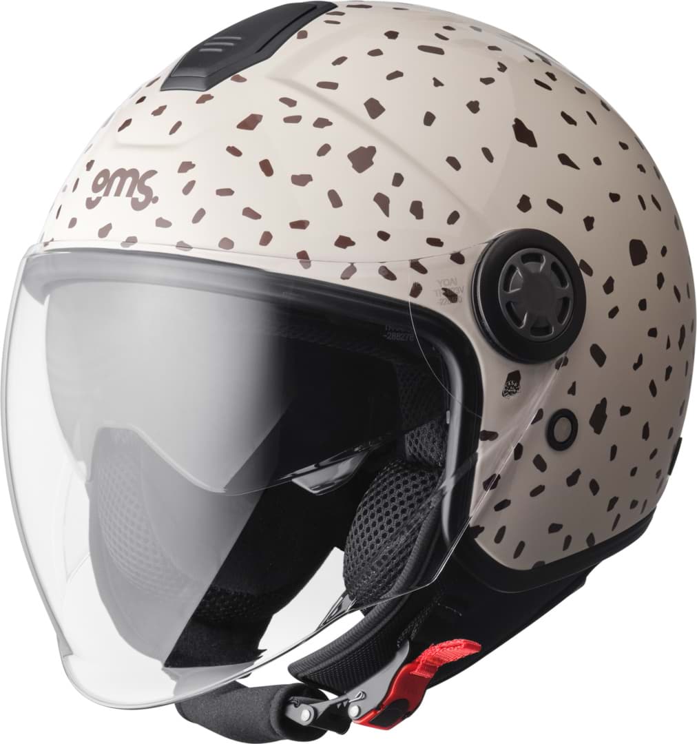 Jethelm GMS Gelato, Farbe Stracciatella (Weiss/Braun glanz)