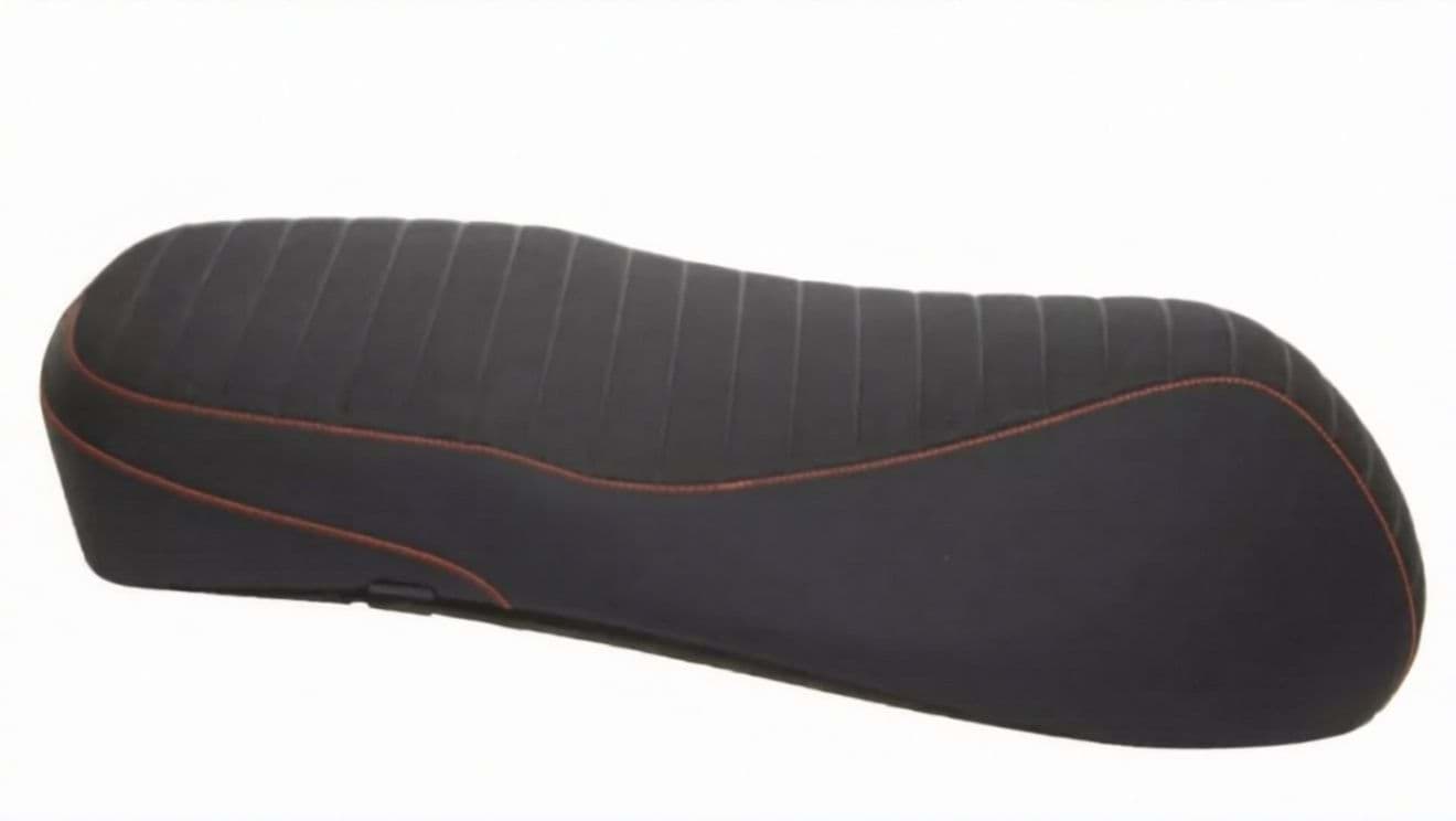 Sitzbank Vespa GTS Super Sport 125/300 E5, MY22/24, schwarz/orange