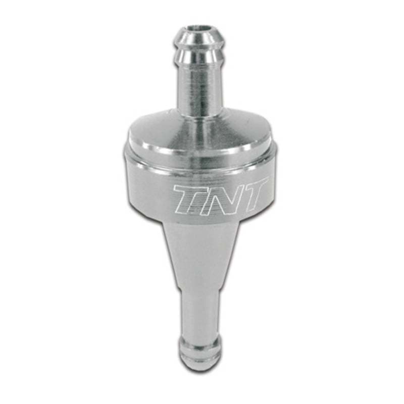 Filtro benzina TNT Alu CNC, 6mm, cromo