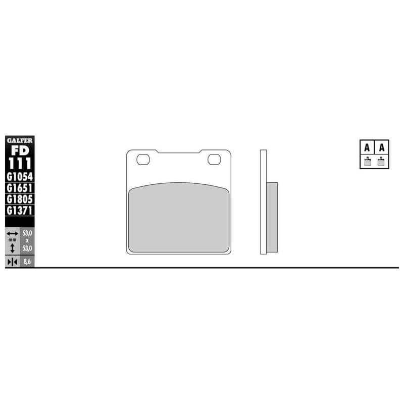 Freni a disco Galfer FD111 G1054 Semi-Metall (paio)