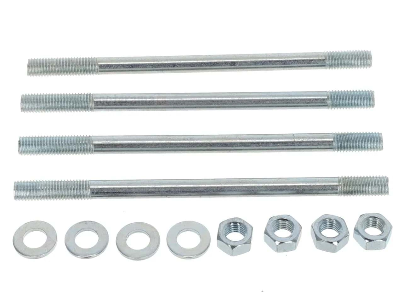 Gewindestangen-/Stehbolzen-Set Zylinder Piaggio/Tomos, M7 x 120mm (4 Stück)