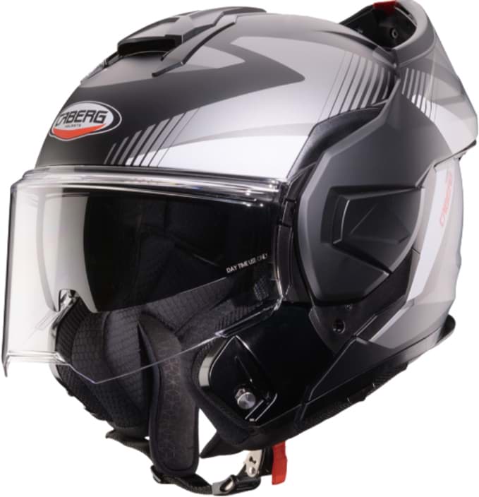 Klapphelm Caberg Trip Lunar, Matt Grau/Weiss