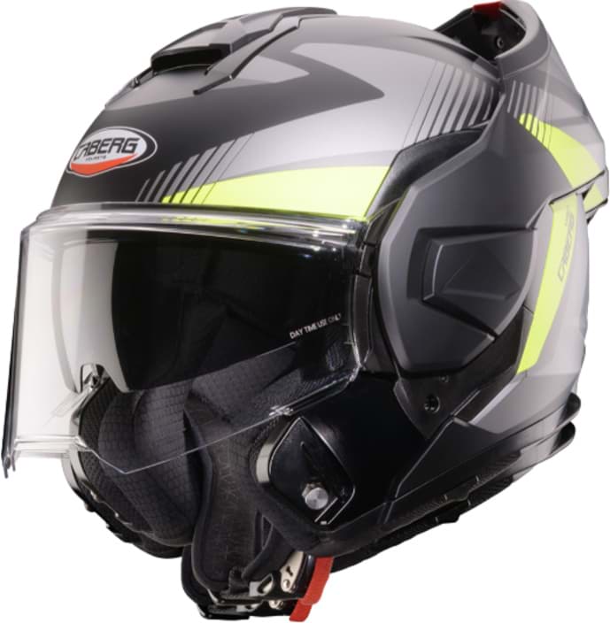 Klapphelm Caberg Trip Lunar, Matt Grau/Gelb